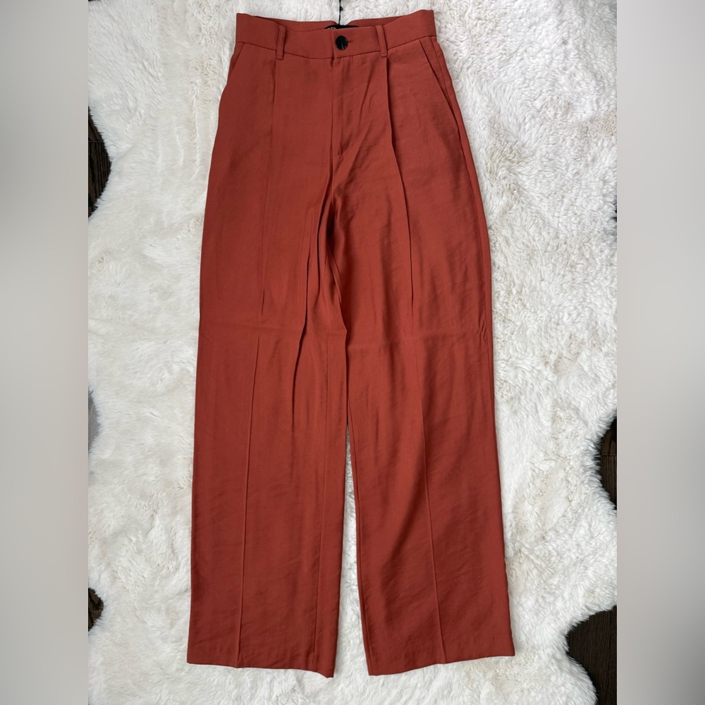 ZARA PANTS| RUSSET FULL LENGTH TROUSER PANT